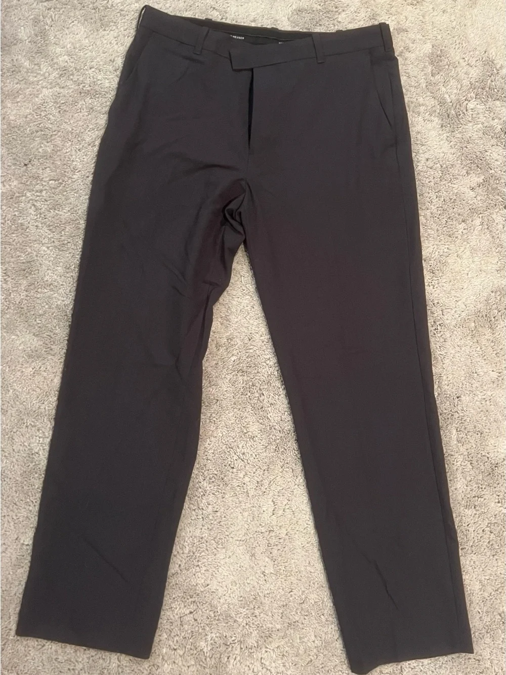 Van Heusen Black Men's Dress Pants - Classic Straight Fit